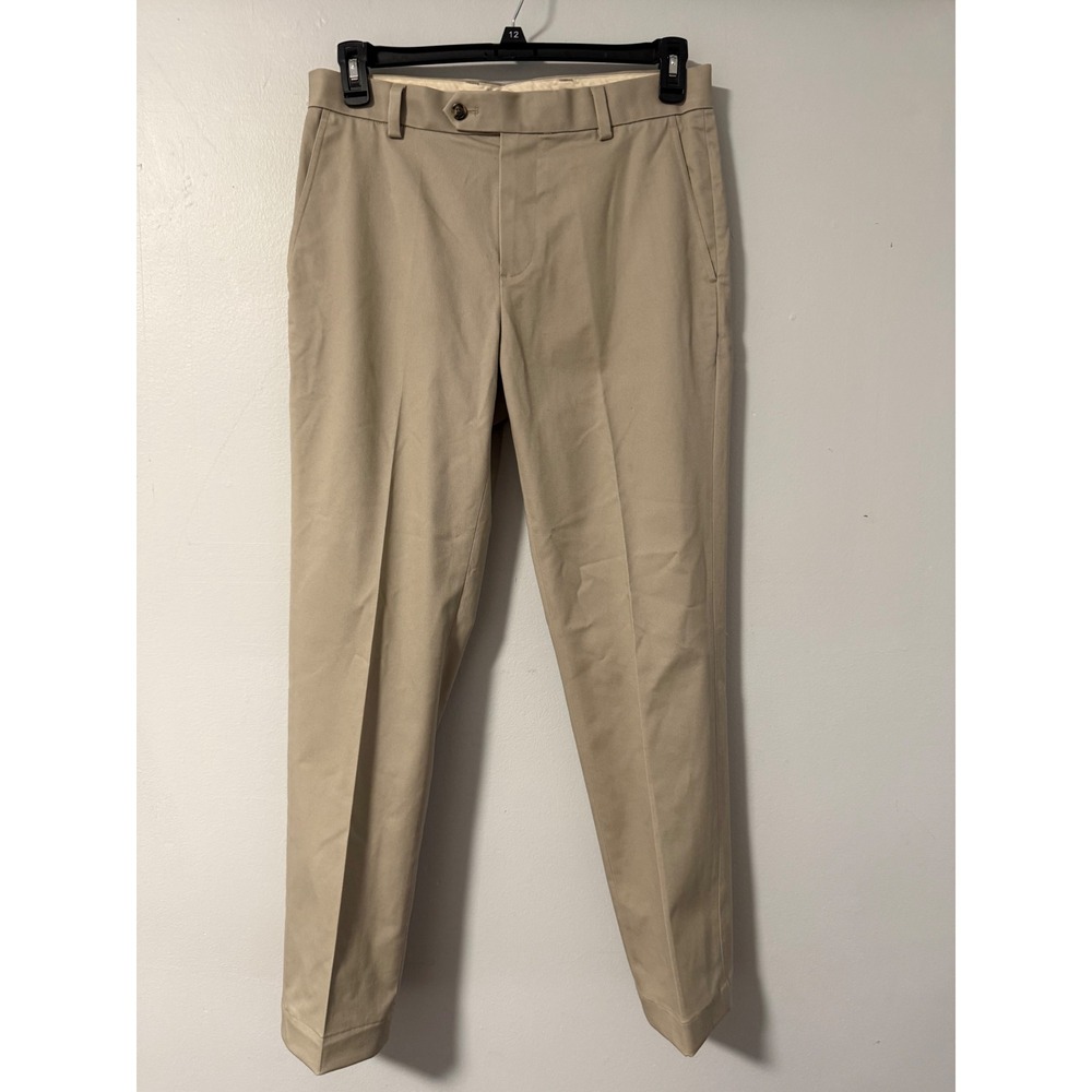 Brooks Brothers Milano Slim Fit Advantage Chino Pants Khaki Tan 32x32 (31) Mens